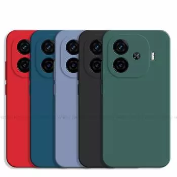 Для Vivo IQOO Z9 Turbo Чехол Vivo IQOO Z9 Turbo Чехол Оригинальный TPU Противоударный Жидкий Силиконовый Чехол для Телефона Vivo IQOO Z9 Turbo IQOO Z9 Turbo