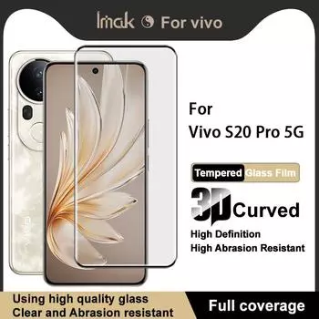 Для Vivo S20 Pro 5G Glass IMAK 3D изогнутая полноэкранная закаленная стеклянная пленка Vivo S20 Pro 5G
