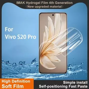 Для Vivo S20 Pro 5G Glass IMAK Hydrogel Film 4-го поколения Full Cover Screen Protector Vivo S20 Pro 5G