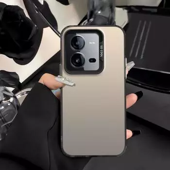 Для vivo V25 Чехол vivo V25e Чехол для телефона Vivo V25e LATAM Чехол vivo V25 V2201 V2202 Чехлы Роскошный металлический матовый чехол Aurora Skin Vivo V25