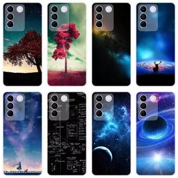 Для Vivo V27e V 27e Чехол Мягкая силиконовая задняя крышка Чехол для телефона с рисунком из мультфильма Разнообразие For Vivo V27e