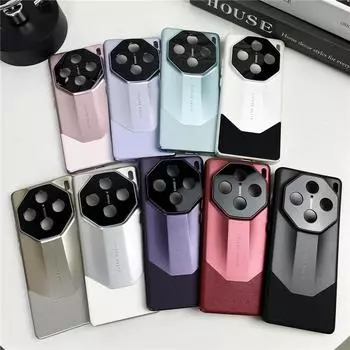 Для vivo X100 Pro прочный противоударный чехол из кожи наппа с защитой от отпечатков пальцев + кожаный чехол с защитой от падения задняя крышка в виде ракушки X100 чёрный