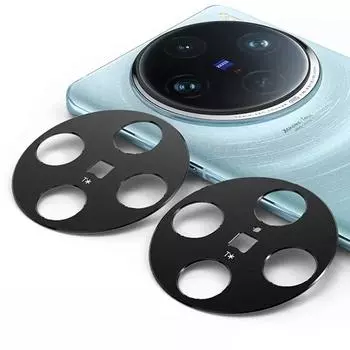 Для Vivo X100 Pro защитная пленка для объектива камеры из алюминиевого сплава, металлическое кольцо-наклейка для VIVO VivoX100 X100Pro, защитная пленка vivo X100 чёрный