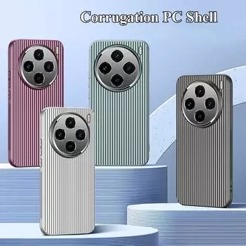 Для vivo X100 X100s Pro Ultra Metal Lens All Inclusive Защитная пленка с прямыми краями, гофрированная, Нескользящая, противоударная, задняя крышка для ПК X100 чёрный