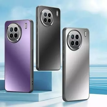 Для vivo X200 X100 X100s X90 Ultra Pro Plus Металлический объектив, все включено Защитное покрытие задней панели ПК Матовый матовый чехол-бампер с защитой от отпечатков пальцев X90 серебряный