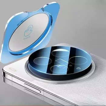 Для Vivo X200 Ultra 3D Защитное стекло для объектива камеры Чехол Крышка Заднее стекло для VivoX200 X200Ultra Позиционирующее Защитное Кольцо Пленка Vivo X200 Ultra чёрный