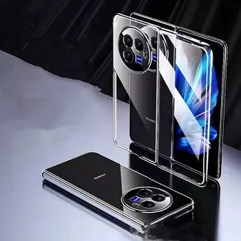 Для vivo X Fold3 HD Прозрачный чехол для телефона для Vivo X Fold2 Жесткий защитный чехол для ПК для VIVO X Fold Plus Прозрачный прочный чехол для Vivo X Fold 3 2 Fundas For Vivo X Fold3 прозрачный