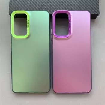 Для vivo Y03 Чехол vivo Y18 Чехол для телефона vivo Y18e y28 G2 Y17S Y33s Y21 Y21S Y21A Y21T чехол Роскошный металлический матовый чехол Aurora Skin vivo Y03