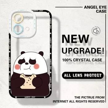 Для Vivo Y15S Y17S Y36 Y20 Y22S Y28 Y75 Y33S Y18 V27 V29e V30e V20 V21 Tecno Pova 5 мягкий прозрачный чехол для телефона с рисунком милой панды Infinix Note 10 Pro NFC