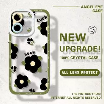 Для Vivo Y15S Y17S Y36 Y20 Y22S Y28 Y75 Y33S Y18 V27 V29e V30e V20 V21 Tecno Pova 5 мультяшный цветочный узор полная защита объектива мягкий чехол для телефона Vivo Y15A