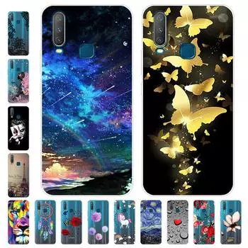 Для Vivo Y17 Y 17 VivoY17 чехол Мягкая силиконовая задняя крышка чехол для телефона фиолетовый