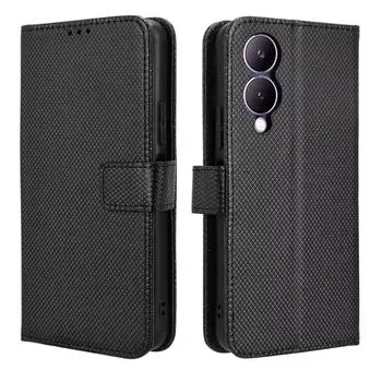 Для Vivo Y17s Y 17s V2310 чехол-книжка из искусственной кожи-бумажник чехол для телефона For Vivo Y17s белый