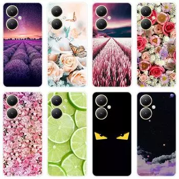 Для Vivo Y27 4G Y 27 5G чехол Мягкая силиконовая задняя крышка чехол для телефона с рисунком Звездное небо For Vivo Y27 4G