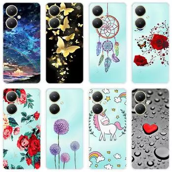 Для Vivo Y27 4G Y 27 5G чехол Мягкая силиконовая задняя крышка чехол для телефона с героями мультфильмов For Vivo Y27 4G