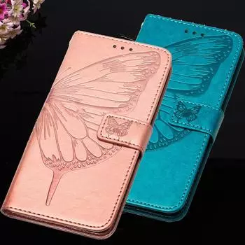 Для Vivo Y3 Y11 Y12 Y15 Y17 U10 Чехол-кошелек Бабочка Кожаный откидной чехол Кобура со слотами для кредитных карт