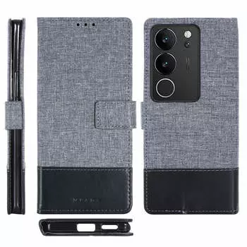 Для vivo Y93, vivo iQOO Z6, vivo Y50, vivo V17, vivo X50 Pro, vivo Y31s, vivo X60 Pro... Модели сращивания, откидная подставка, кошелек, сумка для телефона, кожаный чехол с картой vivo S17e чёрный