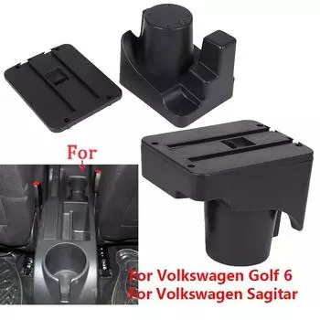 Для Volkswagen Golf 6 Подлокотник Для VW Sagitar Подлокотник Детали интерьера Детали для модернизации Ящик для хранения Автомобильные аксессуары USB