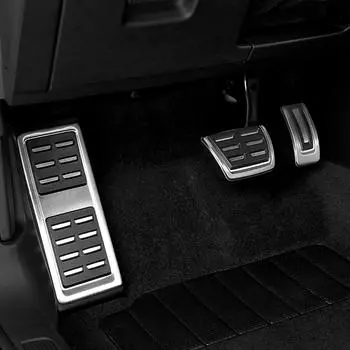 Для Volkswagen GOLF 7 MK7 Tiguan L Skoda Kodiaq Rapid Octavia A7 из нержавеющей стали автомобильная педаль топлива, тормоза, подставка для ног, педали, крышка