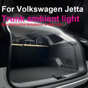 Для Volkswagen Jetta Automotive Atmosphere lights Освещение багажника Аксессуары для модификации автомобильной световой полосы золотистый