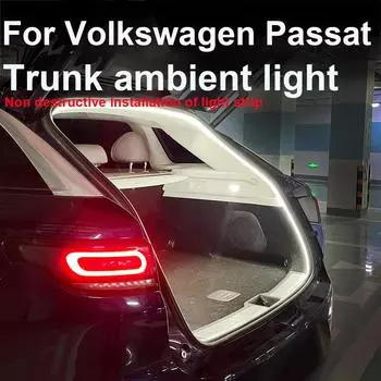 Для Volkswagen Passat Автомобильная атмосфера освещение багажника аксессуары модификация автомобильная световая полоса золотистый