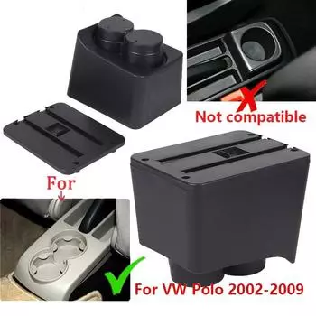 Для Volkswagen Polo Armrest Box Для VW POLO Mk5 6R Vento Car Armrest 2002-2009 Ящик для хранения Автомобильные аксессуары Простая установка