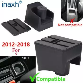 Для Volkswagen POLO Armrest новый Для VW POLO Mk5 6R Vento Car Armrest box Interior Parts Storage Box Car Accessories 2012-2018USB