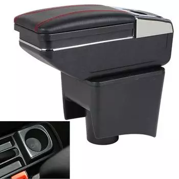 Для Volkswagen POLO, новинка для VW POLO Mk5 6R Vento, автомобильный подлокотник, внутренние детали, аксессуары для хранения 2012-2018 чёрный