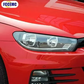 Для Volkswagen Scirocco 2008-2017 HD автомобильная защитная пленка для фар тонировка прозрачная черная TPU наклейки авто фара декоративная пленка прозрачный