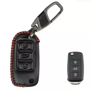 Для Volkswagen Tiguan Touran Skoda Fabia Octavia Superb Seat Leon Toledo Altea Ibiza смарт-брелок с дистанционным управлением чехол с 3 кнопками чёрный