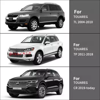 Для Volkswagen Touareg 2004-2024 Аксессуары для оконных козырьков Дефлекторы Козырьки Защитный козырек от дождя Дверные козырьки Вентиляционные шторки Вентиляционный козырек Хром