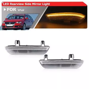 Для Volkswagen VW Golf 5 MK5 GTI MK5 Golf 6 Variant Plus Passat B6 3C Sharan Jetta Янтарный светодиодный динамический поворотник бокового зеркала дым