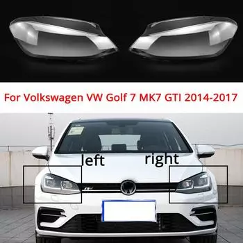 Для Volkswagen VW Golf 7 MK7 GTI 2014-2017 автомобильная фара абажур прозрачная крышка фара корпус линза фара Left