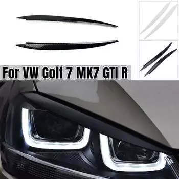 Для Volkswagen VW Golf 7 MK7 GTI R автомобильные фары для век брови украшения фар автомобиля аксессуары для стайлинга отделки чёрный