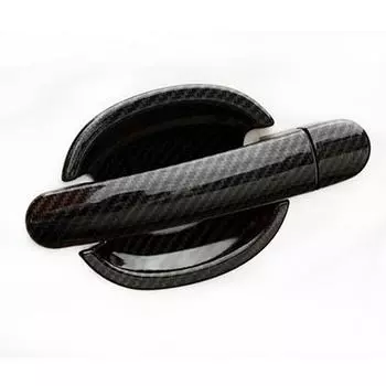Для Volkswagen VW Golf MK4 MK5 2000-2008 углеродное волокно с принтом внешней боковой дверной ручки, накладка на дверную чашу, молдинг
