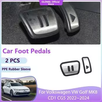 Для Volkswagen VW Golf MK8 CD1 CG5 2024~2024 Топливный тормоз, ускоритель, крышка топливного тормоза, без сверления, качественная внутренняя часть, аксессуары