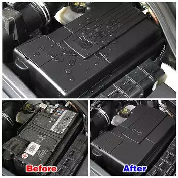 Для Volkswagen VW Passat B8 2015-автомобильный аккумулятор двигателя, положительный отрицательный анодный защитный колпачок, пылезащитный чехол, нержавеющий корпус