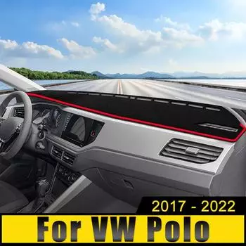 Для Volkswagen VW Polo AW1 BZ1 2017 2018 2019 2020 2024 2024 2024 Чехол на приборную панель автомобиля, не пропускающий свет, анти-УФ-излучение, нескользящий коврик