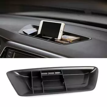 Для Volkswagen VW T-Cross TCROSS 2018 2019 2020 Ящик для хранения на приборной панели Ремонт Органайзер Лоток Укладка Уборка чёрный