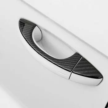 Для Volkswagen VW T-ROC Atlas Teramont 2017-углеродное волокно с принтом дверной ручки, молдинговая рамка для Skoda Chrome Printed