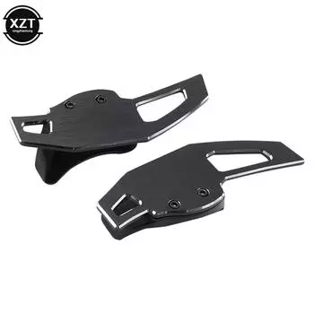 Для Volkswagen VW Tiguan Golf MK6 GTI Jetta MK5 Passat B6 CC Scirocco R36 R20 рулевое колесо алюминиевые подрулевые переключатели автомобильный стиль серебряный