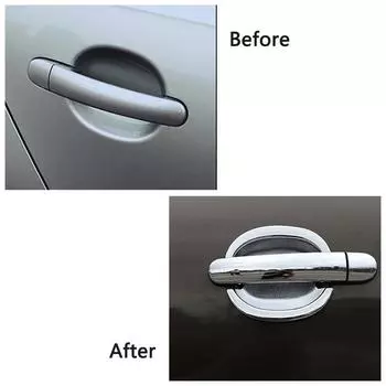 Для Volkswagen VW Tiguan MK1 2007-2016 Внешняя боковая ручка двери Накладка Молдинг Хромированная дверная чаша Отделка Рамка Лицевая панель 2008 2009 2010