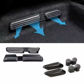 Для Volkswagen VW Tiguan MK1 MK2 2007-2024 Под сиденьем Пол Кондиционер Воздухозаборник Решетка Защитная Крышка Отделка Автомобиля