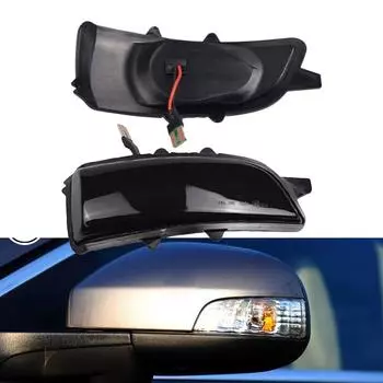 Для Volvo C30 C70 S40 S60 V40 V50 V70 2008-2010 светодиодный динамический указатель поворота боковое зеркало последовательный фонарь мигалка индикатор