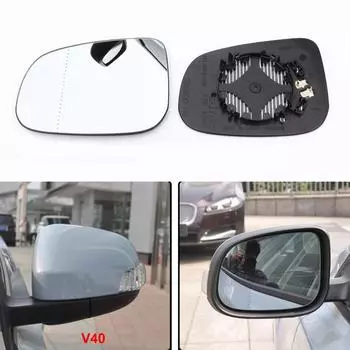 Для Volvo V40 2012- / V60 2012-2018 автомобильные аксессуары боковое зеркало заднего вида стекло зеркала заднего вида линзы с 1PCS left side