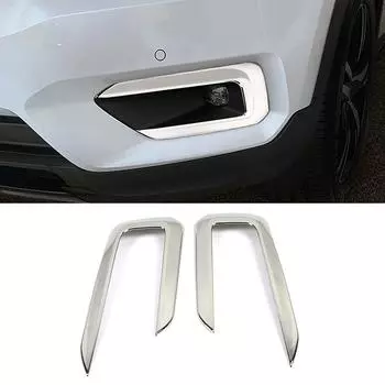 Для Volvo XC40 2019 2020 2024 2024 Передняя противотуманная фара Лампа противотуманной фары Накладка Рамка ABS Внешняя декоративная наклейка
