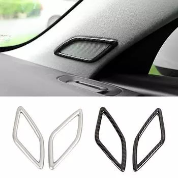 Для Volvo XC40 2019-2024 A Pillar Audio Speaker Sound Ring Cover Frame Decoration Sticker