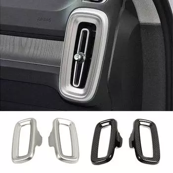 Для Volvo XC40 2019-2024 Центральная консоль Боковая часть кондиционера Выход переменного тока Вентиляционная крышка Отделка Аксессуары для интерьера Декоративная наклейка