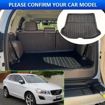 Для Volvo XC60 2009 2010 2011 2012 2013 2014 2015 2016 2017 Коврик в багажник, устойчивый к высоким температурам, автомобильные аксессуары