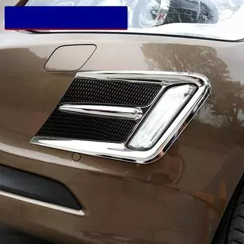 Для VOLVO XC60 2014-2017 аксессуары 2 шт./лот ABS решетка переднего бампера противотуманная фара чехол рамка декоративная защита