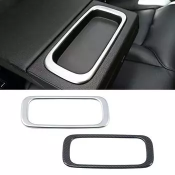 Для Volvo XC60 2018 2019 2024 салон автомобиля заднее сиденье держатель стакана воды рамка крышка отделка полоса ABS молдинг салон наклейка серебряный
